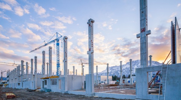 Baufortschritt Liebherr Zentrale in Puch/Urstein